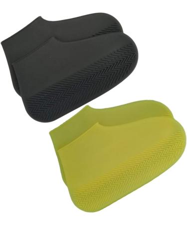 Healifty Silicone Shoe Covers - Disposable Rain Boots for Men - Black (Size S) - Buy Online on GoSupps.com