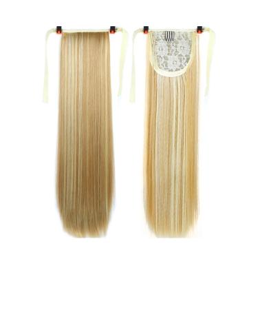 Wig Piece 18-38 Inch Straight Drawstring Ponytail Synthetic Hair Piece Pony Tail Clipped Into Hair Extension 24inches B105