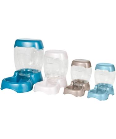 Petmate Pet Caf Feeder 3 lbs - Pearl Silver | Convenient Automatic Pet Feeding Solution - Buy Online on GoSupps.com