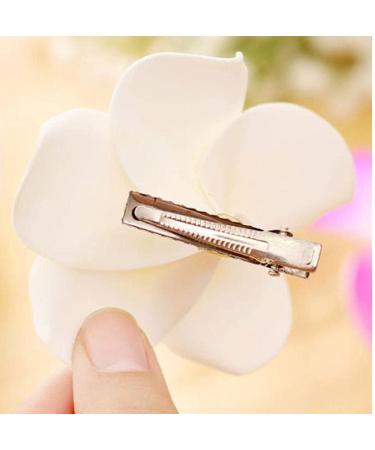 U-K Useful and Practical 4pcs Hawaiian Flowers Hair Clips Barrette Tropical Wedding Plumeria Flower Party Bridal Orchid Hairclip Accessories - Buy Online on GoSupps.com