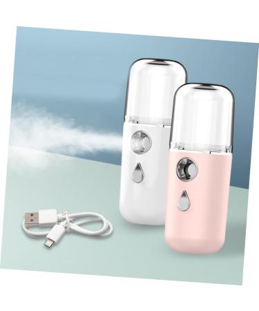 Beatifufu Nano Water Replenishing Instrument Portable Humidifiers Portable Face Steamer Hydrator White Plastic - Buy Online on GoSupps.com