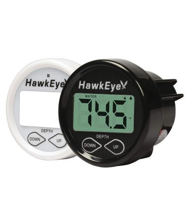 Hawkeye DT1H Handheld Depth Finder with Temperature Depth Sounder (with Transom Mount & Temp. Reading)