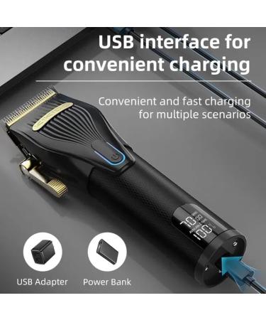 Rechargeable Hair Clippers Beard Trimmer Home Haircut Kit Cordless Barber Grooming Sets Trimmer for Men with Beard Trimmer - Buy Online on GoSupps.com
