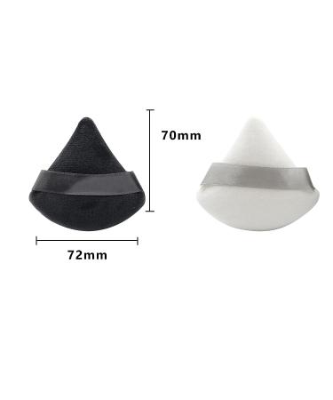 8 PCS Pure Cotton Face Triangle Makeup Puffs - Ultra Soft & Reusable Powder Sponges with Strap for Loose Pressed Body Powder - Ideal for Cosmetic Foundation & Under Eye - Buy Online on GoSupps.com