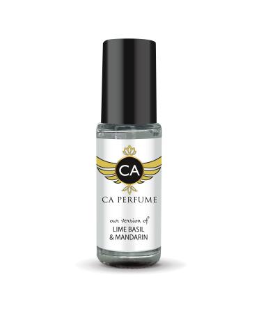 CA Perfume Impression of Jo M Lime Basil & Mandarin For Women & Men Replica Fragrance Body Oil Dupes Alcohol-Free Aromatherapy Sample Travel Size Concentrated Long Lasting Roll-On 0.14 Fl Oz/4ml-X1