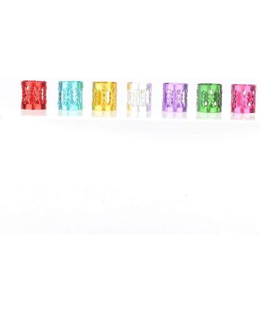 100Pcs Hair Braiding Cuffs Adjustable Dreadlocks Braid Beads Aluminum Metal Rings Cuffs Decoration Decorations Wig Accessories Colorful - Buy Online on GoSupps.com