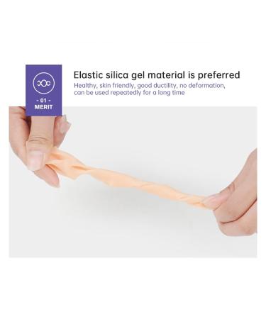 Gel Toe Separators for Bunion Correction and Toe Alignment - Overlapping Toe Corrector Pads with 2 Loops, Suitable for Bunions and Pedicure - One Size Fits Most - Buy Online on GoSupps.com