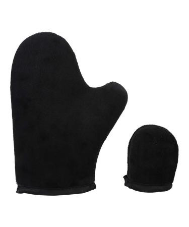 Yinhing Yinhing Tanning Reusable Double-Sided Self-Tanning Lotion Applicator with Thumb Grip for Tanning and Body Lotion (Black)