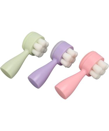 Double Sided Deep Cleansing Exfoliating Facial Cleansing Brush with Soft Bristles Ergonomic Handle Removes Blackhead Makeup Oils - Buy Online on GoSupps.com