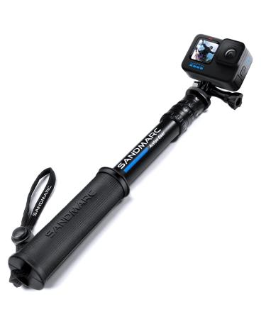 SANDMARC Pole - Compact Edition: 10-25" Waterproof Pole (Selfie Stick) for GoPro Hero 11, 10, 9, 8, Max, 7, 6, 5, 4, Session, 3+, 3, 2, HD & Osmo Action