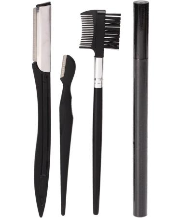 Premium Stainless Steel Eyebrow Grooming Kit | Trimming Tools with Storage Bag for Men & Women - Perfect for Flawless Brows - Buy Online on GoSupps.com