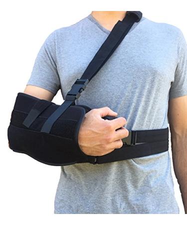 Alpha Medical Arm Sling, Shoulder Immobilizer with Abduction Pillow, Post-Op Shoulder Arm Brace, Universal. - Buy Online on GoSupps.com