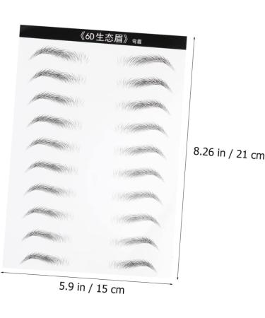 Balacoo 2 Sheets Waterproof Stickers Eyebrow Makeup Supplies Eyebrow Stickers Miss Artificial The Lazy - Buy Online on GoSupps.com