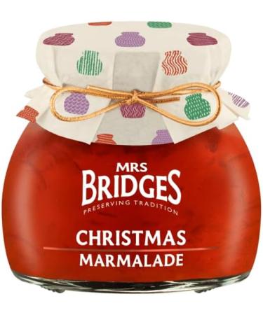 Mrs Bridges Christmas 4 x 100g Jars in Seasonal Gift Pack of Christmas Marmalade Preserve Cranberry Sauce with Port & Chutney - Buy Online on GoSupps.com