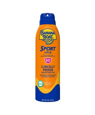 Banana Boat UltraMist Sport Sunscreen SPF 50 6 oz (Pack of 4)