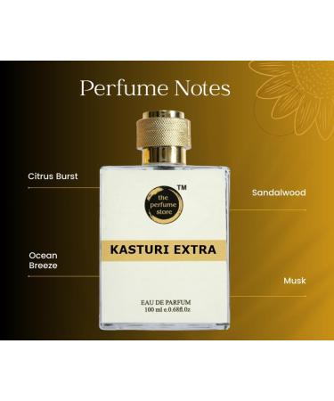 The-Perfume Store Kasturi Extra Long Lasting Perfume 3.38 Fl Oz Aromatic Blend for Men and Women - Buy Online on GoSupps.com