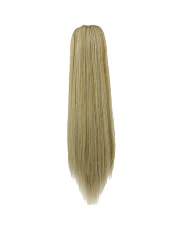 Claw Clip Ponytail Extension Synthetic 22inch Long Straight Fake Ponytail for Women Solid Color Tailorable Heat Resistant Hair Extensions for Makeup Hairstyling Type 3 Claw Clip Ponytail Extension