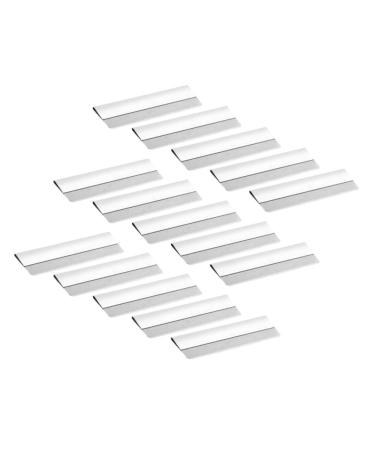 Didiseaon 100pcs Eyebrow Trimming Blade Hair Trimmers Facialhair Shaving Razors for Men Facial Hair Remover Razor Eyebrow Trimmer Cutter Nose Hair Stainless Steel Disposable Tool