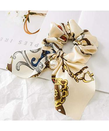 Ericotry 6-Piece Chiffon Hair Bands with Pearls Floral Ponytail Accessories for Women & Girls | International Shipping - Buy Online on GoSupps.com