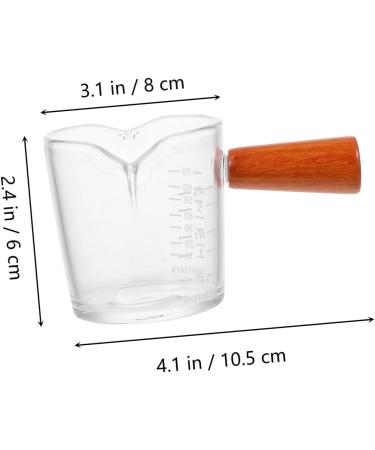 Alipis 1pc Cup Coffee Espresso Machines for Home Wisking Tool Electric Milk Kitchen Supplies Syrup Glass 10.5X8.2X6CM Transparent - Buy Online on GoSupps.com