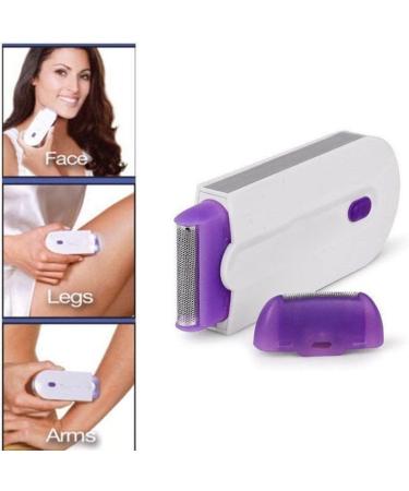 Rechargeable Laser Hair Removal Epilator for Women - Pain-Free, Instant Results with Sensor-Light Technology - White Medium Box - Buy Online on GoSupps.com
