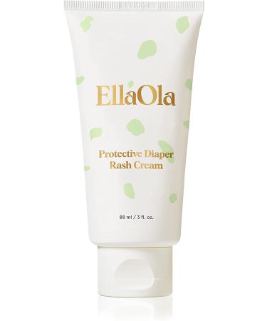 EllaOla Protective Baby Diaper Rash Cream | 14% Zinc Oxide | Organic  Fragrance Free Diaper Rash Ointment to Soothe Irritation for Sensitive Skin | Protects from Chafing and Inflammation | 3 fl. oz.
