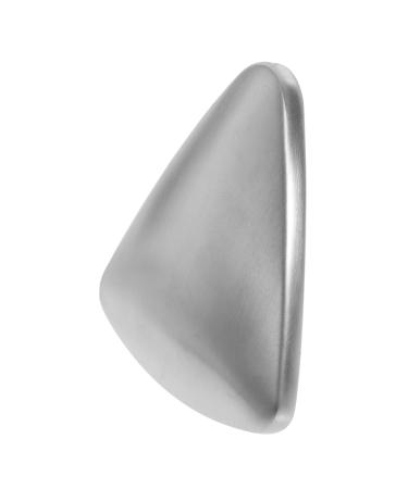 NOLITOY Metal Triangle Shape Soap Stainless Steel Soap Refrigerator Odor Remover Minimizes Lingering Odors Hazardous Ingredient- Stainless Steel Bar Soap Odor Remover Soap Hand Soap