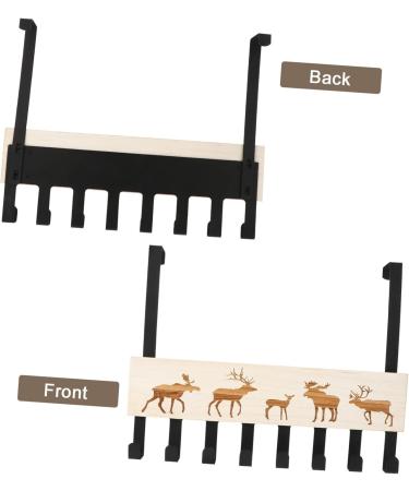 CHILDWEET Bath Toy Storage 1pc Solid Wood Door Hook Towel Hooks Jacket Hanger Bath Towel Hook Wrought Iron Hook Coat Key Hook - Buy Online on GoSupps.com