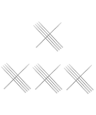 FRCOLOR 20 Pcs Stainless Steel Toning Sticks Makeup Palette Spatula Nail Art Spatula Makeup Mixing Rod Spatula for Makeup Stainless Steel Stirring Sticks South Korea Multifunction