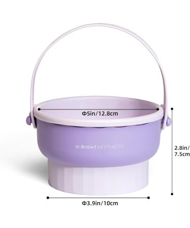3 in 1 Makeup Brush Cleaner Drying and Sponge Holder Bowl - Effortless Cleaning for Cosmetic Brushes Powders Puffs and Sponges (Lavender) - Buy Online on GoSupps.com