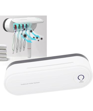Yousiliang Toothpaste & Toothbrush Holder - White Bathroom Organizer with Plug-in Drying Function | Ideal Household Solution - Buy Online on GoSupps.com