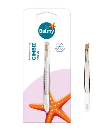 Balmy tweezers sloping lace tweezers wide head eyebrow tweezers for precise hair removal hair plug ripple handle lace gilded