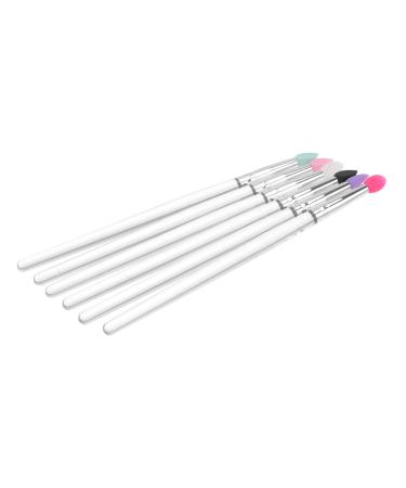 VINTORKY 6pcs Eye Shadow Brush Makeup Sponge with Handle Make- up Eyeshadow Brush Sponge Eyeshadow