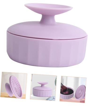 VOSAREA 4pcs Makeup Brush Cleaning Box - Silicone Brush Cleaner Mat for Easy Makeup Tool Care | Shop Internationally - Buy Online on GoSupps.com