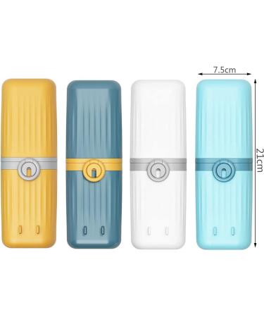 Hoshen Portable Travel Toothbrush Cup Multifunctional Toothbrush Holder & Wash Cup Yellow | Ideal Travel Companion for Toothpaste & Toothbrush Storage - Buy Online on GoSupps.com