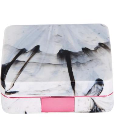QANYEGN Mini Travel Marble Contact Lens Case Set - Portable Case with Mirror & Soaking Solution for Safe Storage - Buy Online on GoSupps.com