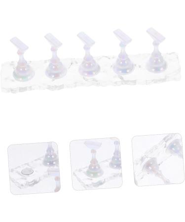 FRCOLOR 2 Sets of Base for Manicure Practice Stand for Painting Press on the Nail Stand Nail Modelling Accessories Nail Art Modelling Accessories Magnetic False Nails Acrylic Base - Buy Online on GoSupps.com