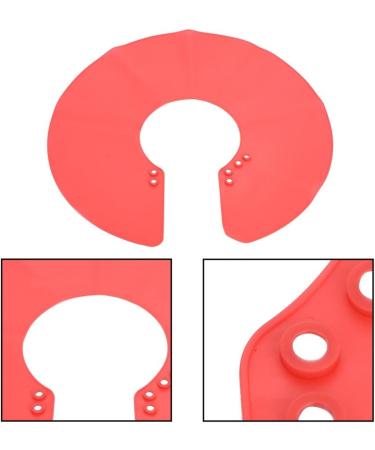 Yemirth Adjustable Hair Cutting Collar - Soft Silicone Magnet Buckle Shawl for Salon & Home Use - Red - Buy Online on GoSupps.com