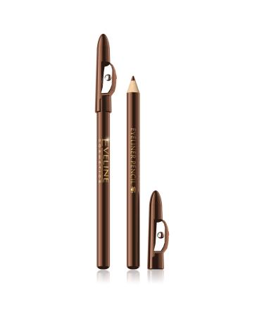 Eveline Cosmetics Brown Eyeliner Pencil | Long-lasting & Precise Eye Makeup | Shop Internationally - Buy Online on GoSupps.com