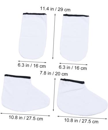Housoutil 2 Pairs Paraffin Wax Bath Gloves & Booties Insulated Gloves Thermal Gloves Paraffin Bath Cloth Gloves Wax Gloves Paraffin Wax Mitts Warm Gloves Insulation Cotton Take a Bath - Buy Online on GoSupps.com
