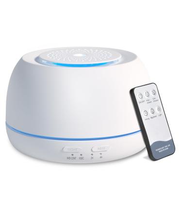 300ML Essential Oil Diffuser TAIGUCAT Aroma Diffuser Air Mist Humidifier Electric Scent nebulizer with 14 led Colour Lights and USB C Cable for home bedroom White