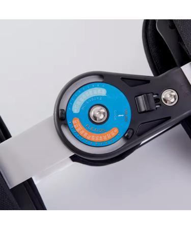 Adjustable Hinged ROM Knee Support Brace - Universal Pain Relief for Medial & Lateral Knee Injuries - Fog Grey - Buy Online on GoSupps.com