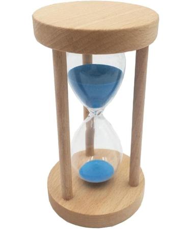 Gazechimp Hourglass Timer - 15 Minute Blue Sandglass for Teeth Brushing Cooking & Training - Stylish Wood & Glass Design - Buy Online on GoSupps.com