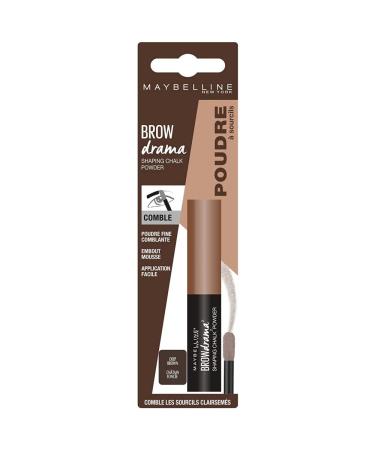 MAYBELLINE Brow Drama Shaping Chalk - 130 Marron Profond Brown Mascara for Perfect Brows - International Shipping Available - Buy Online on GoSupps.com