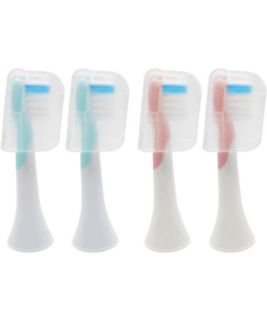 Toothbrush Heads Replacement for Philips Sonicare Kids | 4 Pack Pink & Blue | Ideal for Boys & Girls - Buy Online on GoSupps.com