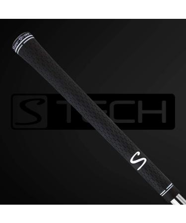 SuperStroke S-Tech Rubber Golf Club Grip - Ultimate Feedback and Control | Non-Slip Performance | All-Weather | Swing Faster | Black Standard - Buy Online on GoSupps.com