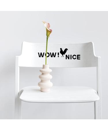 Rooster Toilet Sticker Set - Funny Bathroom Decals for Toilet Lid (4 Pieces) - Buy Online on GoSupps.com