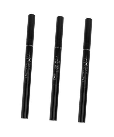 FOMIYES 3pcs Eyebrow Pencil Brush Makeup Eyebrow Pencils Chocolate To Rotate Double Head 1 count (Pack of 1) Chocolatex3pcs