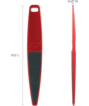 ForPro Red Panda Foot File 60/100 Grit Double-Sided Pedicure File for Feet and Heels - Large Size - Pack of 1 - Buy Online on GoSupps.com