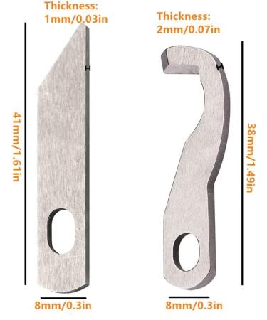 Brother Serger Blade Set for 1034D - Upper and Lower Knife (X77683001+ XB0563001) - 2 Pcs - Buy Online on GoSupps.com